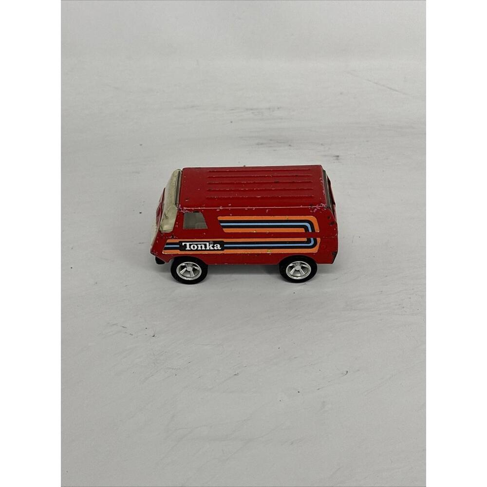 Vintage 1970's Toy Tonka Red Van with Graphics - Picture 2 of 6